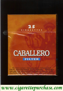 Caballero filter 25 cigarettes with big cowboy